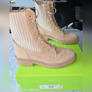 Sam Edelman Tan Boots With Box. Size 8 Gently Worn.